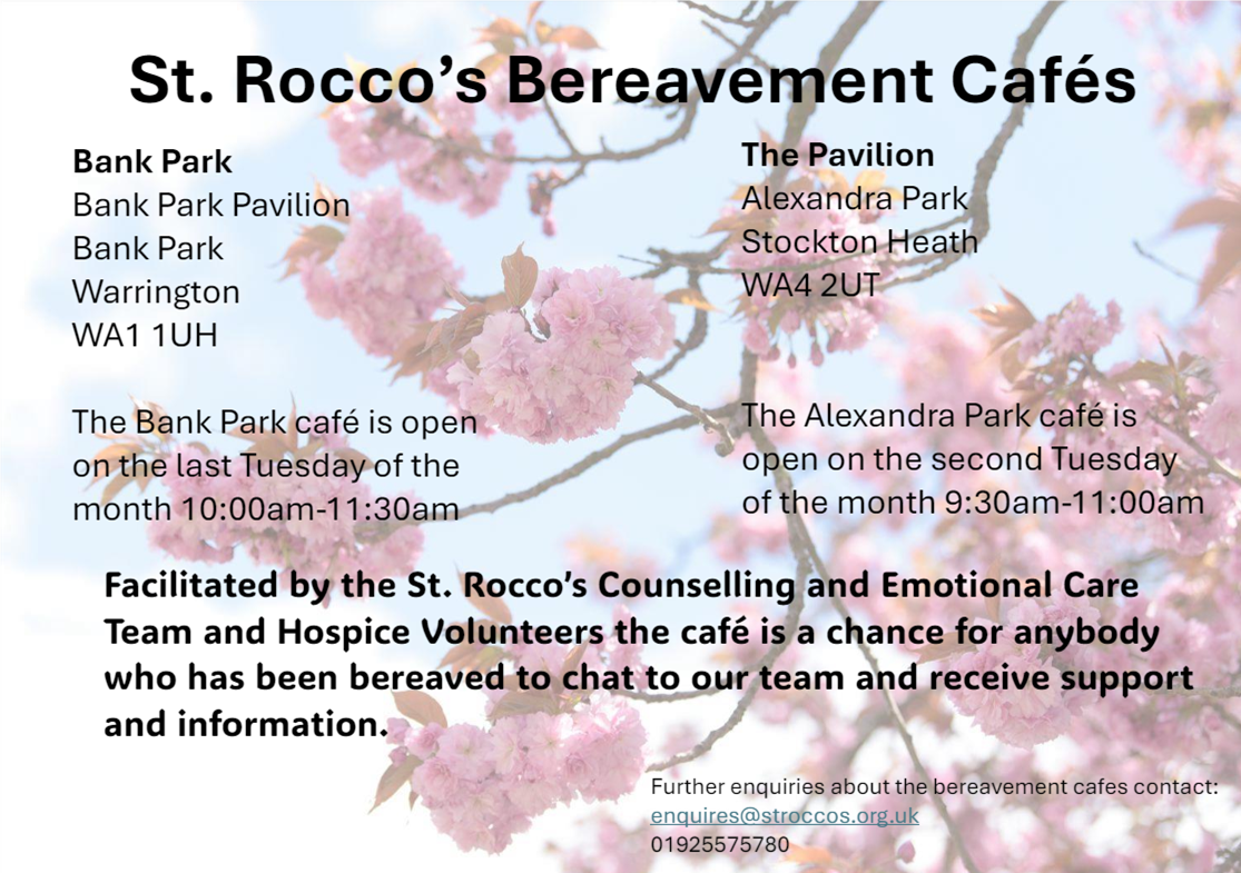 St Rocco Bereavement Cafe information
